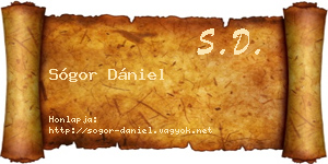 Sógor Dániel névjegykártya